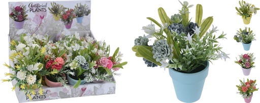 [PL4000090] Maceta Con Flor Artificial