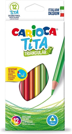 [42786TC] Caja 12 Carioca Tita Triangular