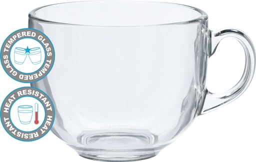 [ST2000090] TAZA JUMBO CRISTAL 475ML.
