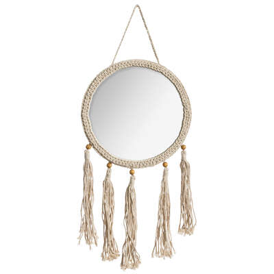 [162308JJ] ESPEJO BOHO MACRAMÉ