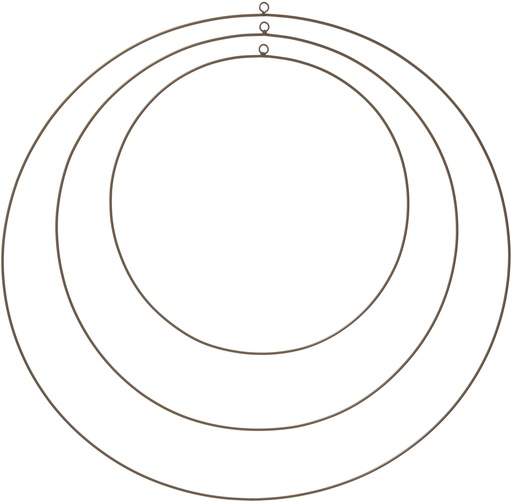 [AAE322030] SET 3 AROS METAL DORADOS