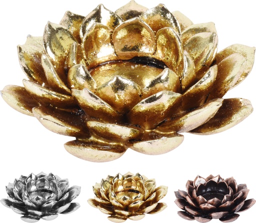 [APF471660] PORTAVELAS FLOR RESINA 12CM