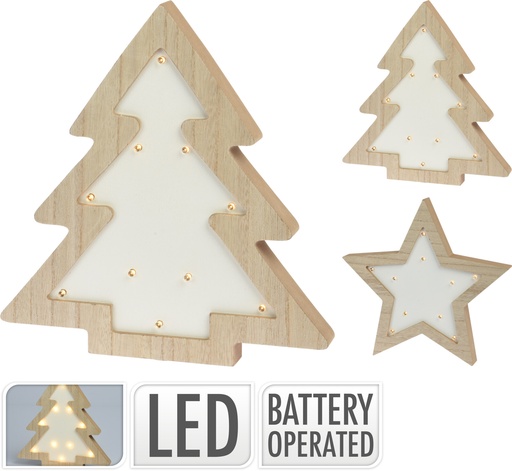 [AX5308100] ARBOL LED MADERA