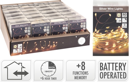 [AX9720820] GUIRNALDA BOLITAS 80LED CÁLIDA
