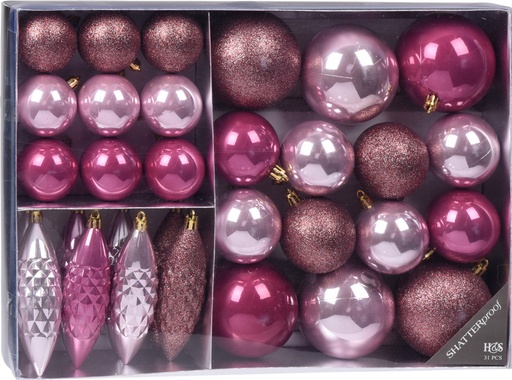 [CAN207360] SET 31 BOLAS DORADO VINTAGE