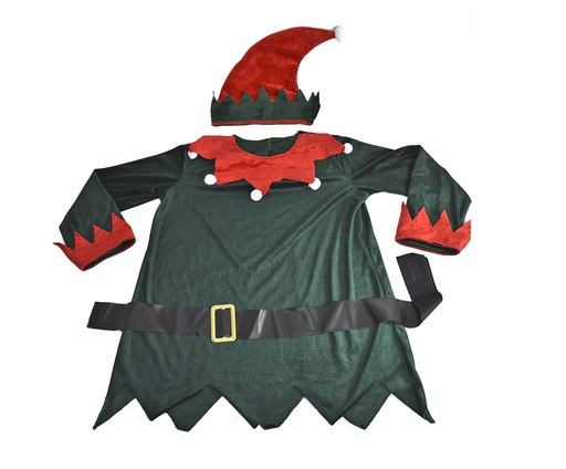 [925402G] TRAJE ELFO ADULTO 3 PIEZAS