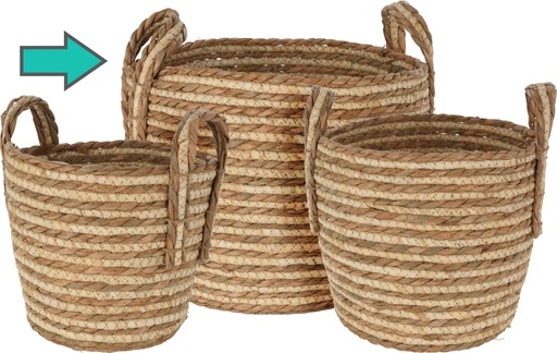 [KR2002550-1] CESTO RUSTICO RAYADO T.1