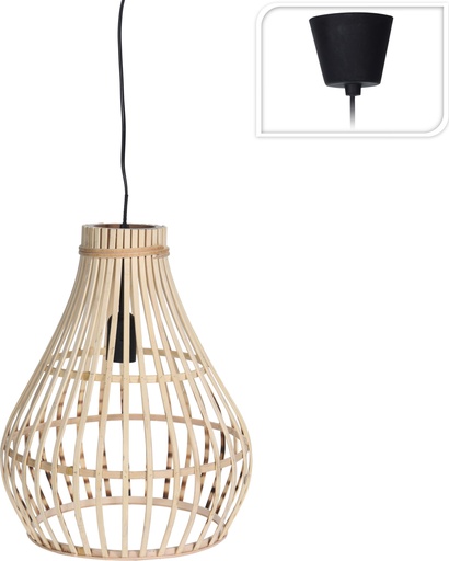 [HZ1200790] LAMPARA COLGANTE BAMBU