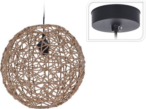 [HZ1960550] LÁMPARA COLGANTE BOLA 30CM E27