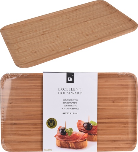 [101002480] BANDEJA BAMBU 44X25CM