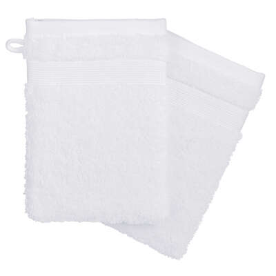 [125865ZJJ] CONJUNTO 2 MANOPLAS RIZO BLANCAS