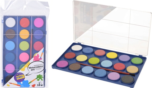 [110283230] SET ACUARELAS 18 COLORES