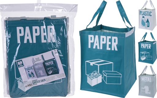 [FC4910030] SET 3 BOLSAS RECICLA 30X30X39CM