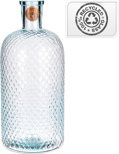 [YE1000080] BOTELLA CRISTAL RUSTICA