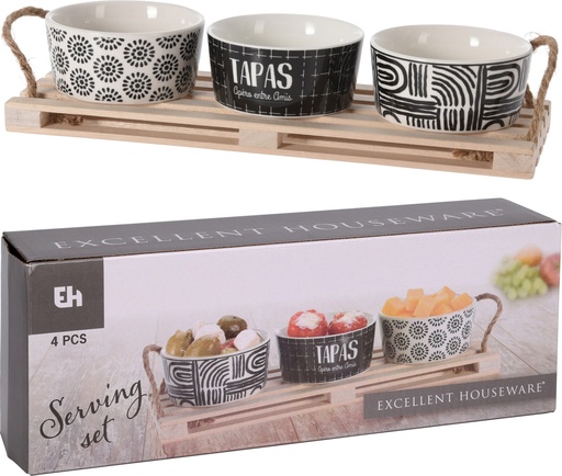 [278000640] SET 4 BOLS C/TABLA