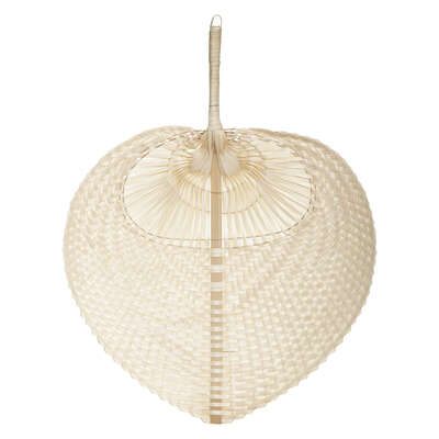 [179475JJ] ABANICO DE BAMBÚ 30 X 39CM
