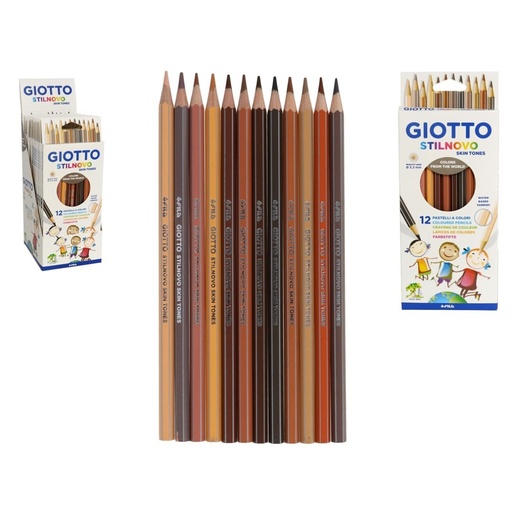 [012389G] ESTUCHE 12 LAPICEROS GIOTTO TONOS PIEL