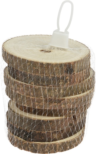 [CAK101700] SET 8 MINI RODAJAS  MADERA 8CM