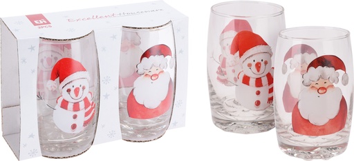 [170485490] SET DE 2 VASOS NAVIDEÑOS