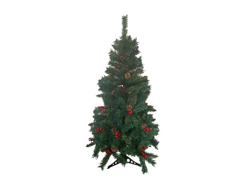 [074092G] ÁRBOL NAVIDAD BERRY Y PIÑAS 120CM