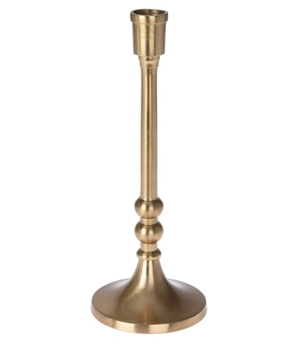 [A98020470] PORTAVELAS DORADO VINTAGE 23CM