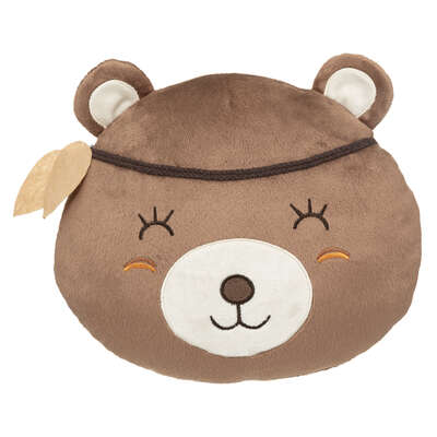 [174277JJ] COJÍN &quot;CABEZA DE OSO&quot; MARRÓN